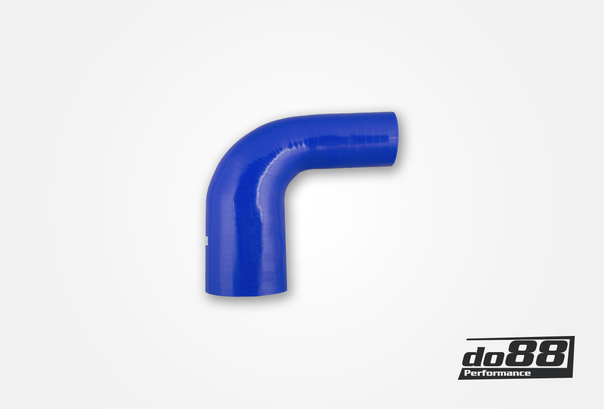 Reduzierbogen Silikon-Bogen 90° Grad ID- 45-38mm blau 200°C | VIELE FARBEN + GRÖSSEN | Silikon-Schlauch Reduzierung Reduzierstück Ladeluft-Schlauch
