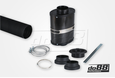 BMC OTA Oval Trumpet Airbox, Kohlefaser, Anschluss 70mm, Länge 254mm