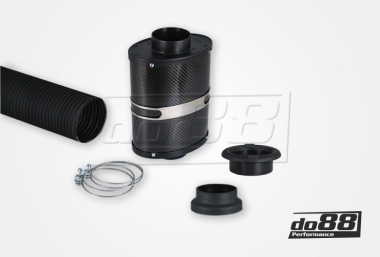 BMC OTA Oval Trumpet Airbox, Kohlefaser, Anschluss 85mm, Länge 265mm