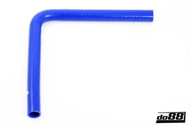 Silikonschlauch Blau 90° lange Schenkellänge  0,875'' (22mm)