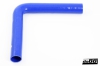 Silikonschlauch Blau 90° lange Schenkellänge 1,625'' (41mm)