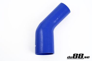 Silikonschlauch Blau 45° 3,25 - 4'' (83-102mm)