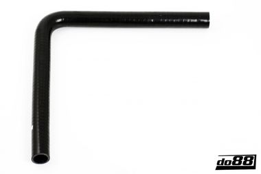 Silikonschlauch Schwarz 90° lange Schenkellänge 1,125'' (28mm)