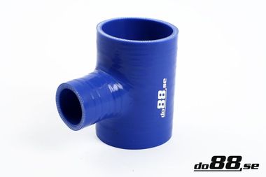 Silikonschlauch Blau T 2,5'' + 1,5'' (63+38mm)