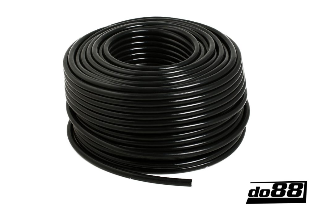 Silikonschlauch Verstärkt Schwarz 0,25'' (6,3mm)