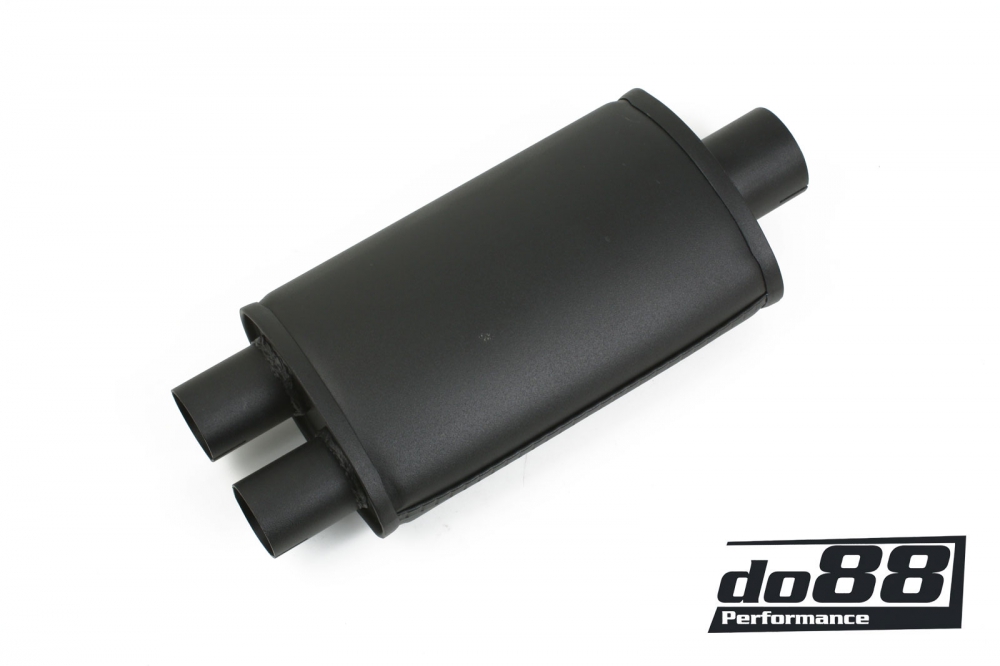 2.5" Exhaust Bullet Bomb Silencer Spiral Muffler Stainless Steel 63.5mm