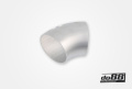 Aluminiumrohr 45° 100x3 mm, langer Radius Aluminiumrohr 45° 100x3 mm, langer Radius