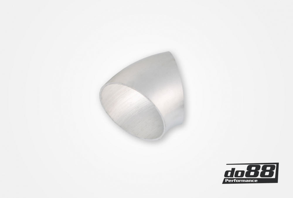 Aluminiumrohr 45° 89x3 mm, kurzer Radius Aluminiumrohr 45° 89x3 mm, kurzer Radius