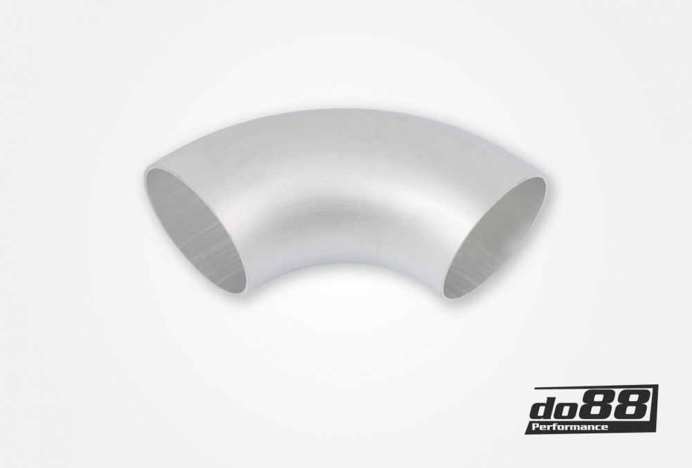 Aluminiumrohr 90° 100x3 mm, langer Radius in der Gruppe Aluminiumrohr / 3 mm Wandstärke / 90°, langer Radius bei do88 AB (A3B90G100-L)