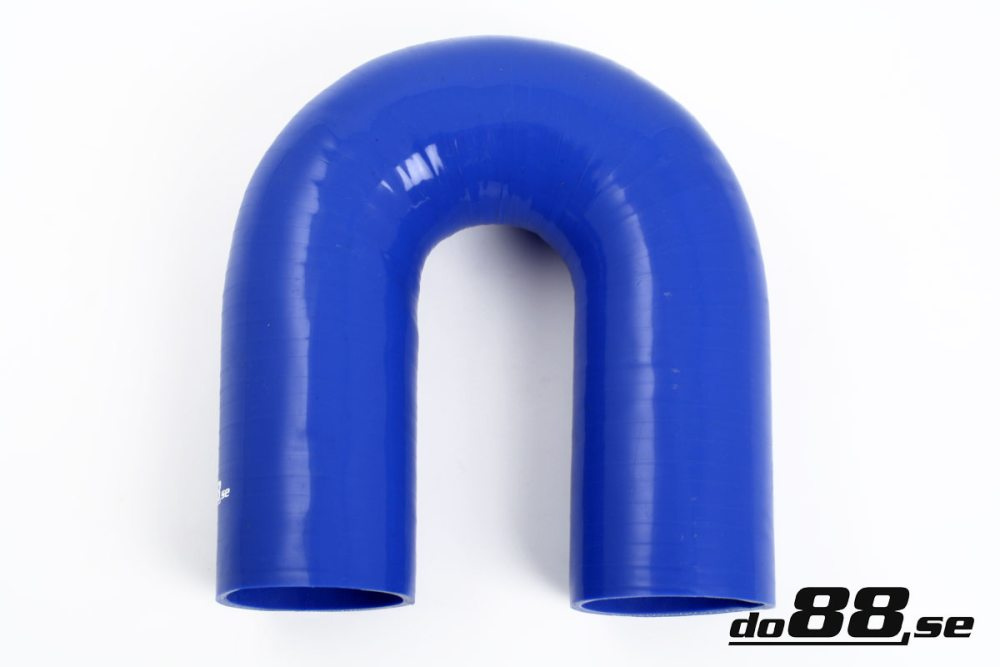 Silikonschlauch Blau 180° 4,25\'\' (108mm) in der Gruppe Silikonschlauch / Schlauch / Silikonschlauch Blau / Bögen / 180° bei do88 AB (B180G108)