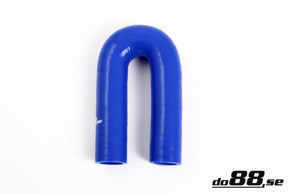 Silikonschlauch Blau 180° 0,43\'\' (11mm) in der Gruppe Silikonschlauch / Schlauch / Silikonschlauch Blau / Bögen / 180° bei do88 AB (B180G11)