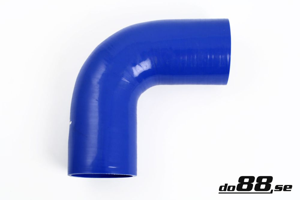 Silikonschlauch Blau 90° 3,125\'\' (80mm) in der Gruppe Silikonschlauch / Schlauch / Silikonschlauch Blau / Bögen / 90° bei do88 AB (B90G80)