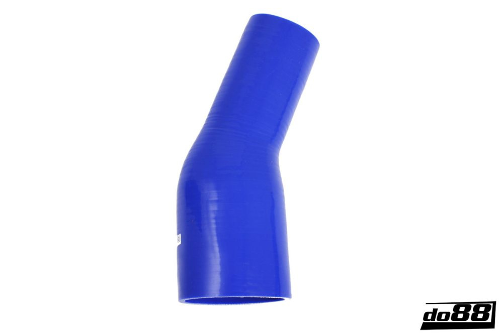 Silikonschlauch Blau 25° 2,375 - 3,125\'\' (60 - 80mm) in der Gruppe Silikonschlauch / Schlauch / Silikonschlauch Blau / Reduzierbögen / 25° bei do88 AB (BR25G60-80)