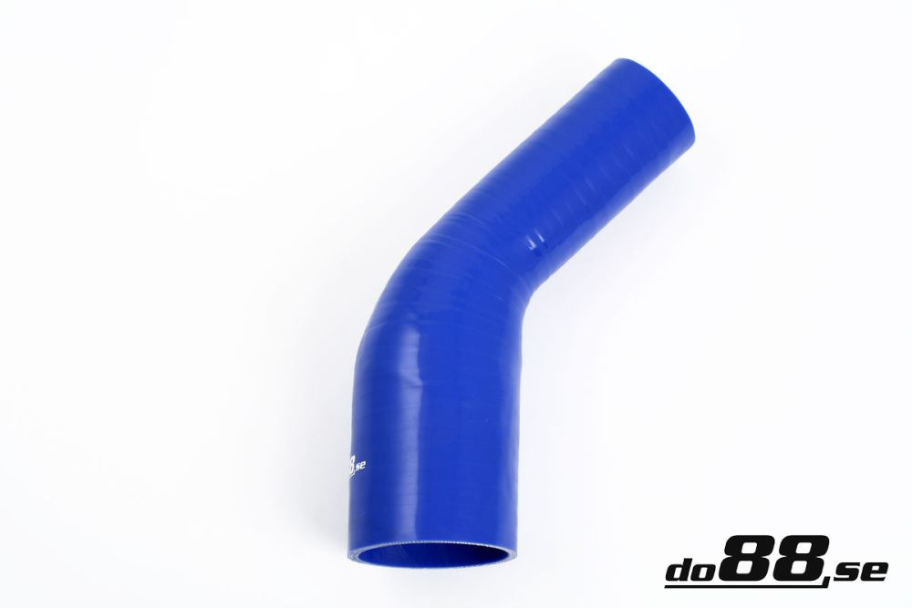 Silikonschlauch Blau 45° 2 - 2,75\'\' (51 - 70mm) in der Gruppe Silikonschlauch / Schlauch / Silikonschlauch Blau / Reduzierbögen / 45° bei do88 AB (BR45G51-70)