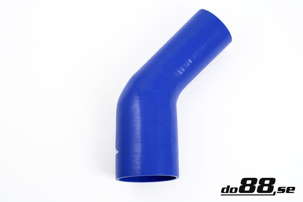 Silikonschlauch Blau 45° 2,75 - 4\'\' (70-102mm) in der Gruppe Silikonschlauch / Schlauch / Silikonschlauch Blau / Reduzierbögen / 45° bei do88 AB (BR45G70-102)