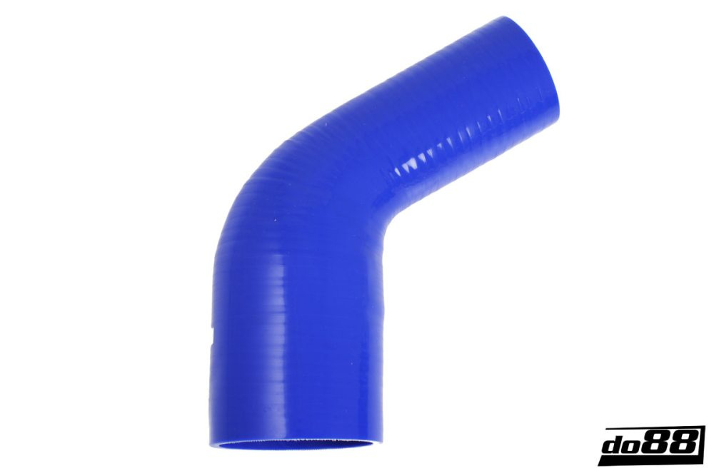 Silikonschlauch Blau 60° 2,5 - 3\'\' (63 - 76mm) in der Gruppe Silikonschlauch / Schlauch / Silikonschlauch Blau / Reduzierbögen / 60° bei do88 AB (BR60G63-76)