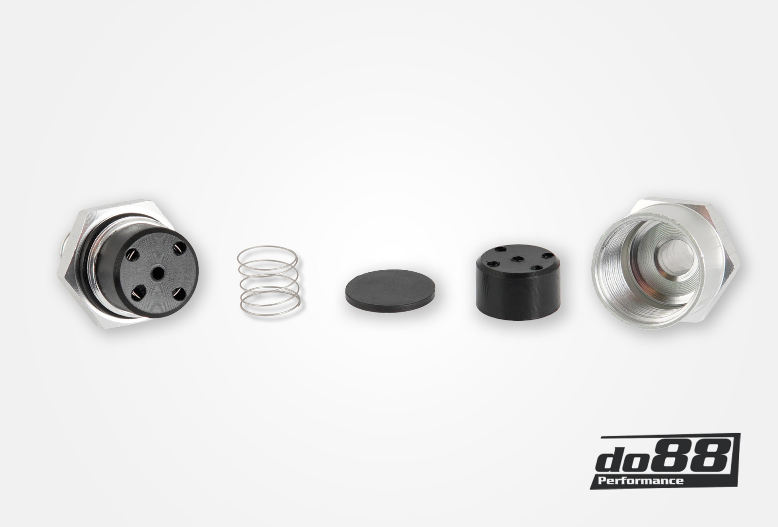 Einweg-Rückschlagventil für 12 mm Schlauch, Aluminium