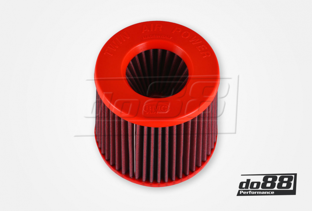 BMC Twin Air Konischer Luftfilter, Anschluss 90mm, Länge 130mm Loch für Bosch Sensor