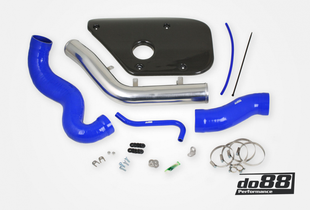 Volvo S60 V60 V70 T6 Einlassrohr, Blauen Schläuchen, Kohlefaser Deckung in der Gruppe Modell angepasst / Volvo / V70 S80 XC70, P3 (2008-2016) bei do88 AB (IR-120-MK-B)