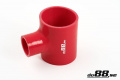 Silikonschlauch Rot T 3'' + 1''  (76mm+25mm) Silikonschlauch Rot T 3'' + 1''  (76mm+25mm)