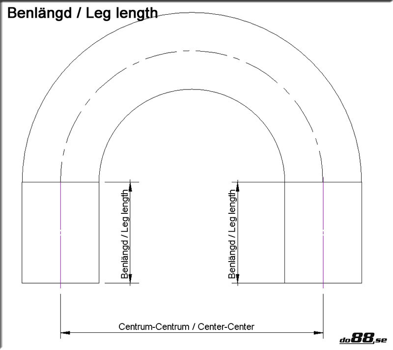 Silikonschlauch Schwarz 180° 0,5'' (13mm)