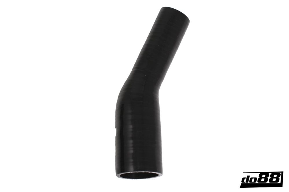 Silikonschlauch Schwarz 25° 0,75 - 1\'\' (19-25mm) in der Gruppe Silikonschlauch / Schlauch / Silikonschlauch Schwarz / Reduzierbögen / 25° bei do88 AB (SBR25G19-25)