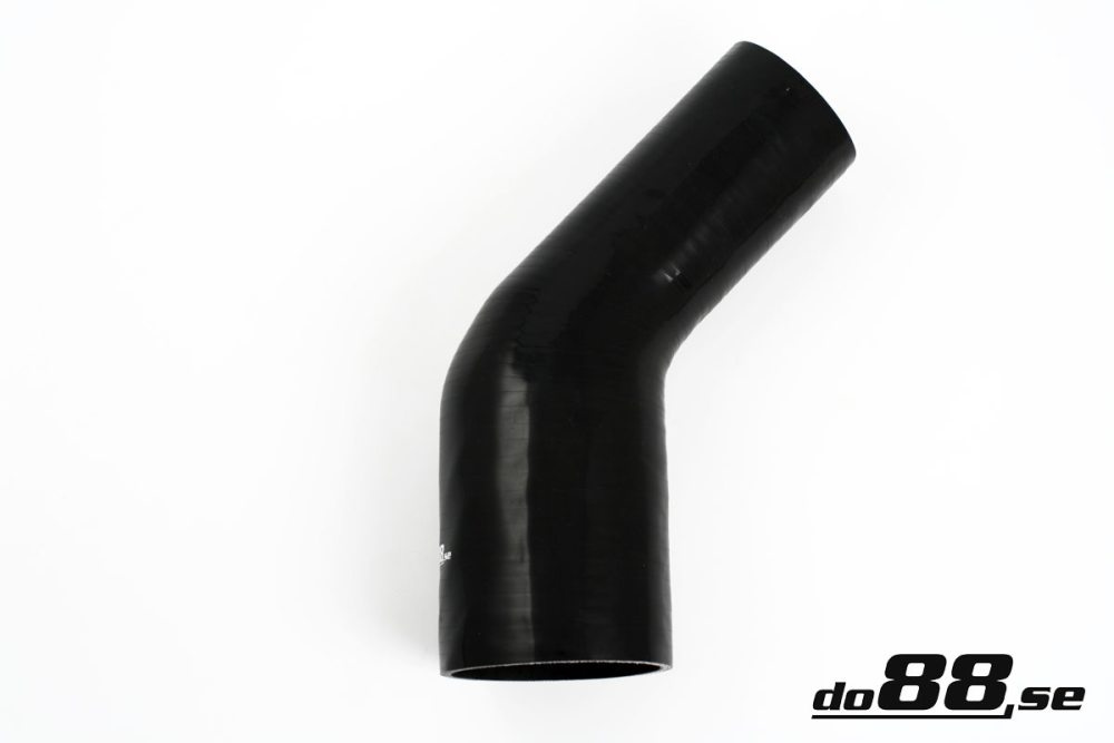 Silikonschlauch Schwarz 45° 3,125 - 4\'\' (80-102mm) in der Gruppe Silikonschlauch / Schlauch / Silikonschlauch Schwarz / Reduzierbögen / 45° bei do88 AB (SBR45G80-102)