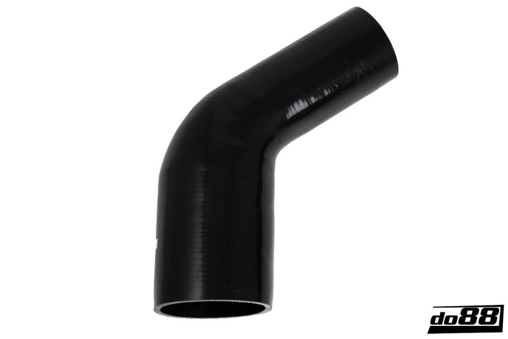 Silikonschlauch Schwarz 60° 3 - 4\'\' (76 - 102mm) in der Gruppe Silikonschlauch / Schlauch / Silikonschlauch Schwarz / Reduzierbögen / 60° bei do88 AB (SBR60G76-102)