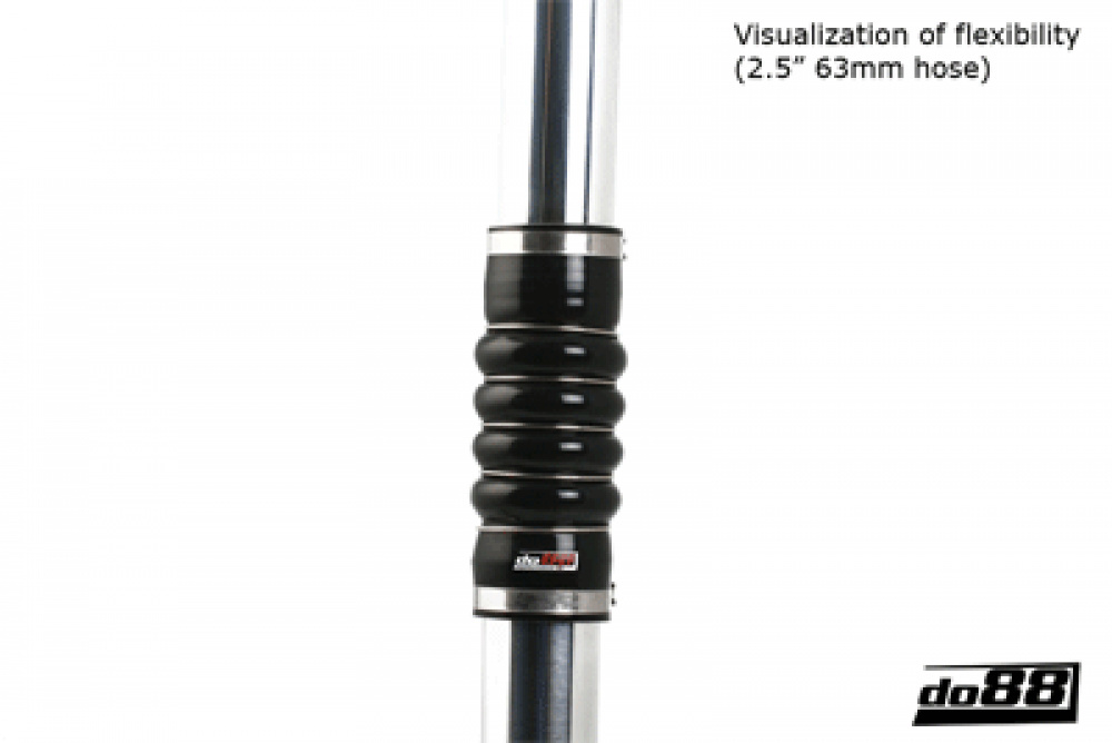 Silikonschlauch Schwarz Flex-Verbinder 4-fach 4\'\' (102mm) Silikonschlauch Schwarz Flex-Verbinder 4-fach 4\'\' (102mm)