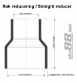 Silikonschlauch Reduzierstück Schwarz 3,125 - 3,5'' (80-89mm)