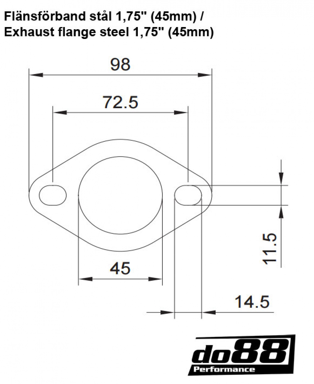 Flanschverbindung 1,75\'\' (45mm)