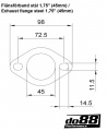 Flanschverbindung 1,75'' (45mm) Flanschverbindung 1,75'' (45mm)