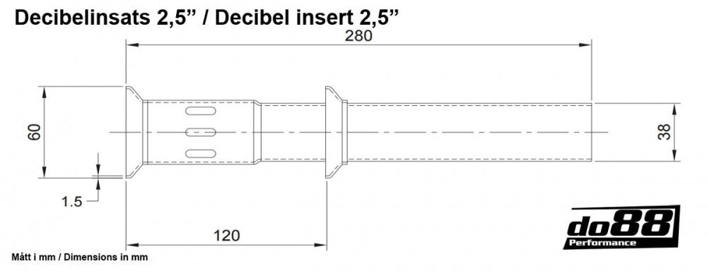 Dezibeleinsatz 2,5\'\' (63mm) Dezibeleinsatz 2,5\'\' (63mm)