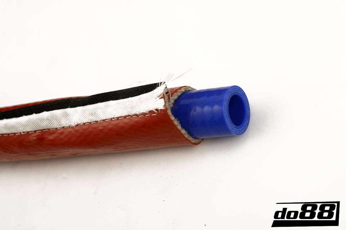 Klett-Hitzeschutzschlauch Silikon 25mm