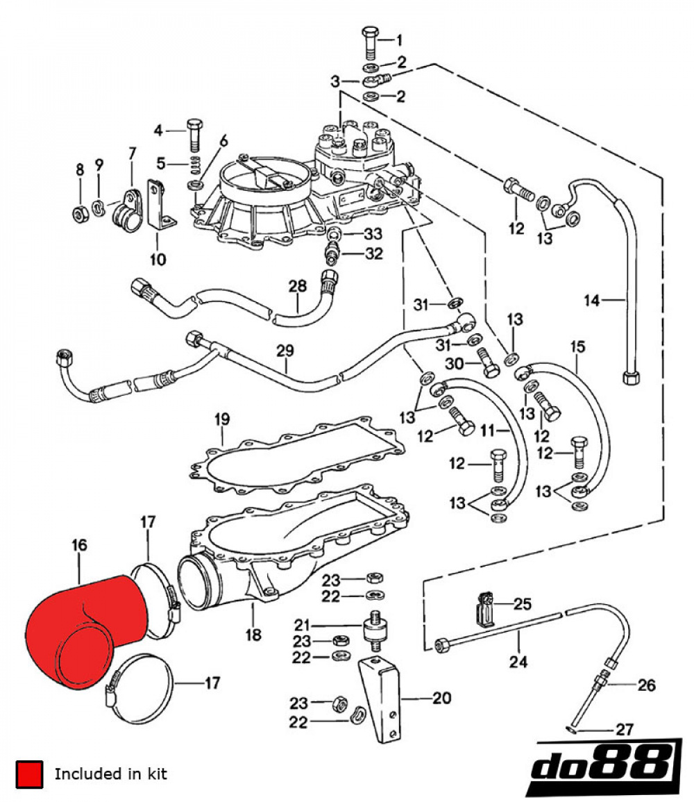 Porsche 930 Turbo Einlassschläuche für turbo Porsche 930 Turbo Einlassschläuche für turbo