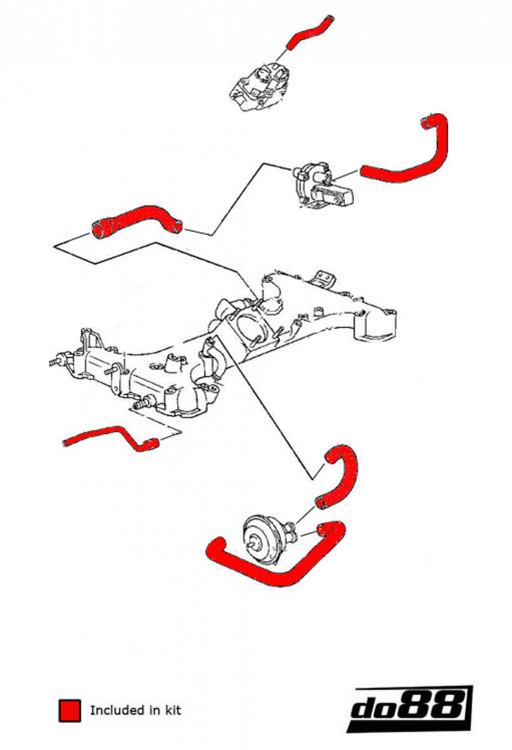 Porsche 964 Turbo K Jetronic Schläuche Porsche 964 Turbo K Jetronic Schläuche